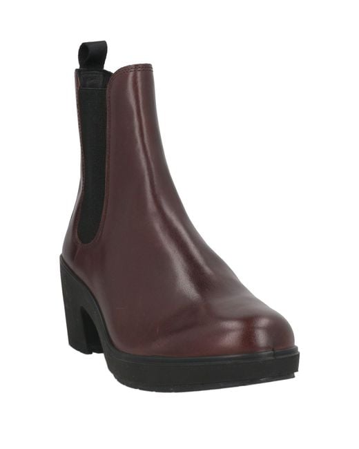 Ecco Brown Ankle Boots Leather