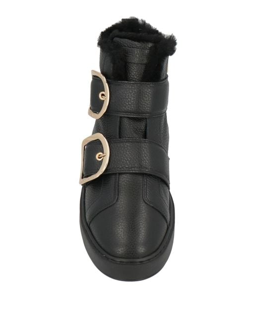 Santoni Black Ankle Boots