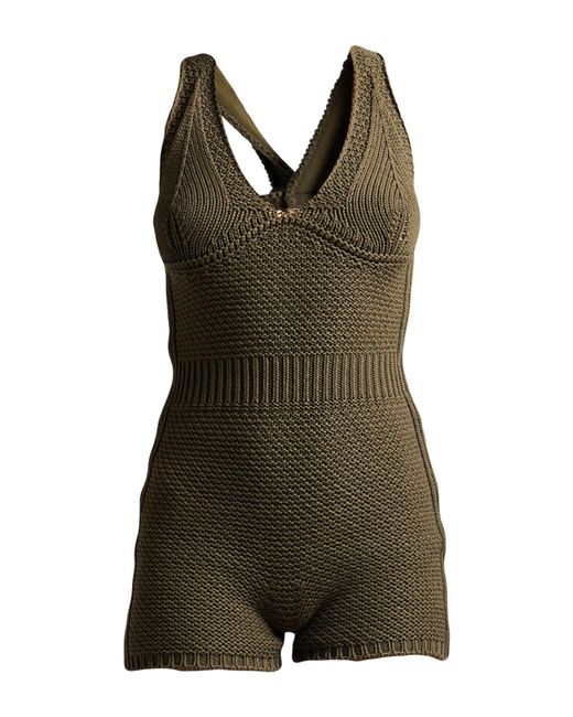 Max Mara Green Playsuits