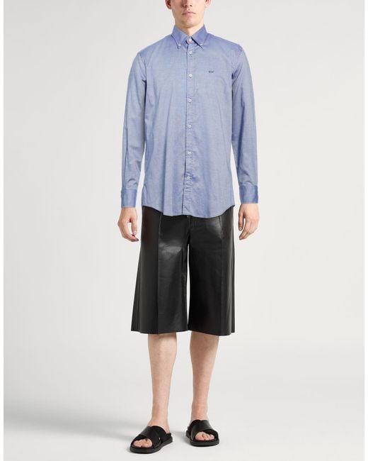 Paul & Shark Blue Slate Shirt Cotton for men
