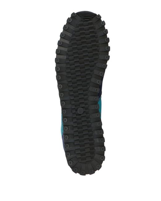 Spalwart Blue Sneakers Soft Leather, Textile Fibers for men