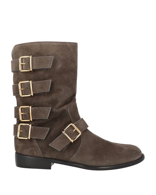 Giuseppe Zanotti Brown Ankle Boots Leather