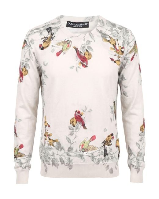 Dolce & Gabbana Gray Sweater Silk for men