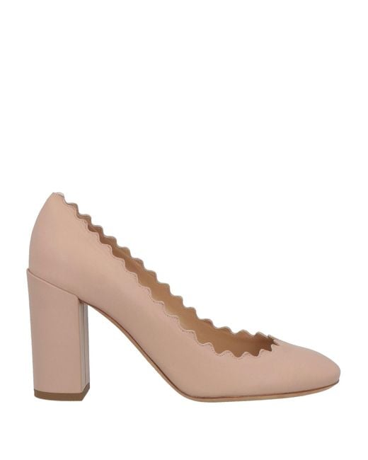 Chloé Pink Blush Pumps Leather