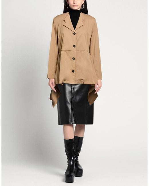 ALESSIA SANTI Natural Overcoat & Trench Coat