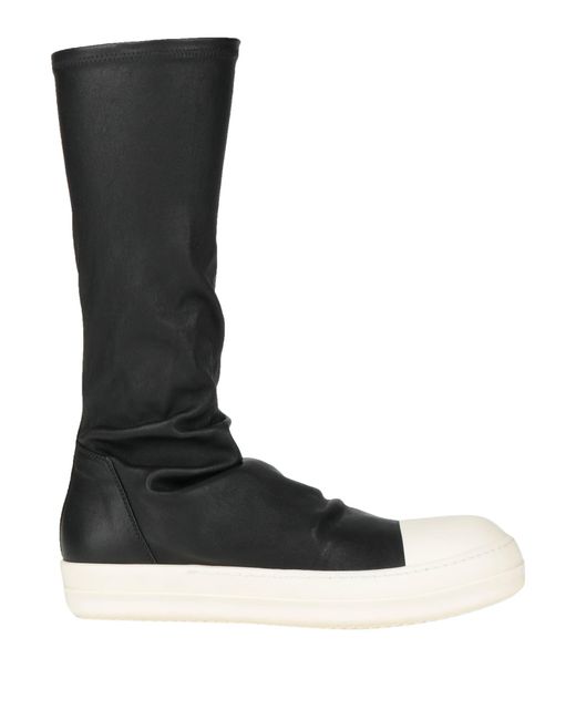 Rick Owens Black Boot Leather for men