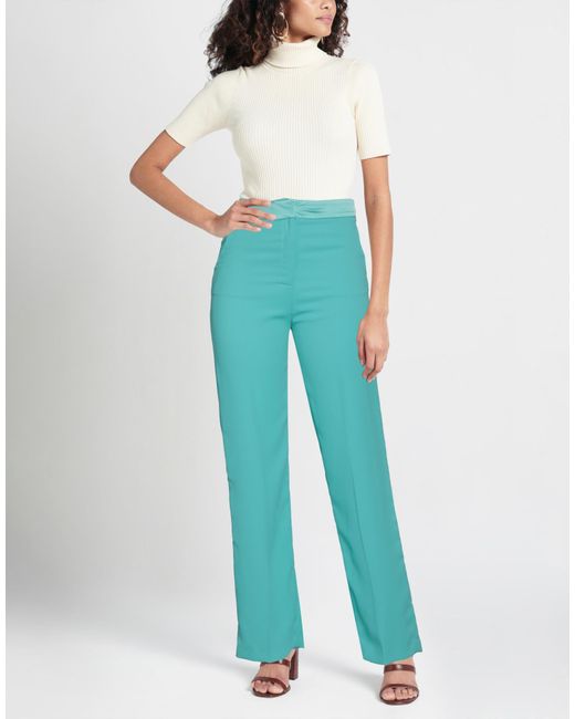 Camilla Blue Pants Polyester, Elastane