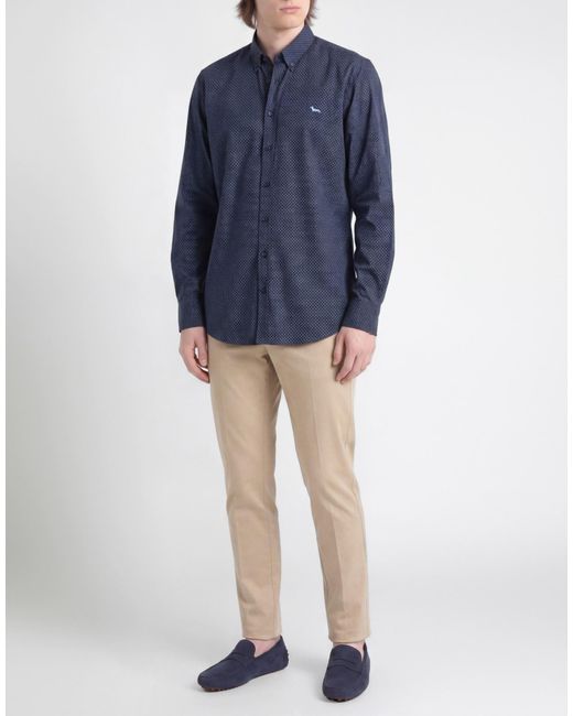 Harmont & Blaine Blue Shirt Cotton for men