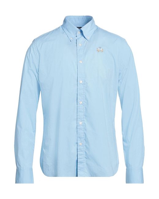 La Martina Blue Shirt for men