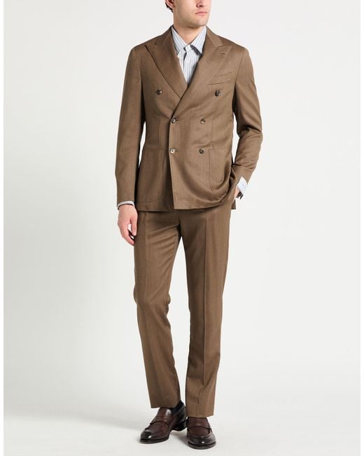 Caruso Brown Suit for men