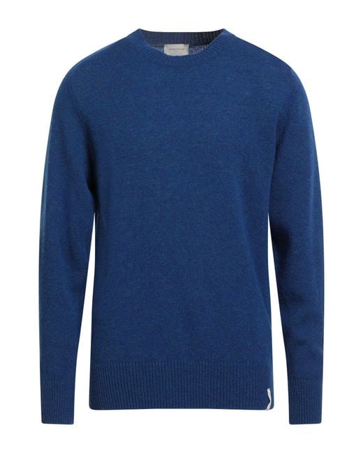 Brooksfield Blue Sweater Virgin Wool for men