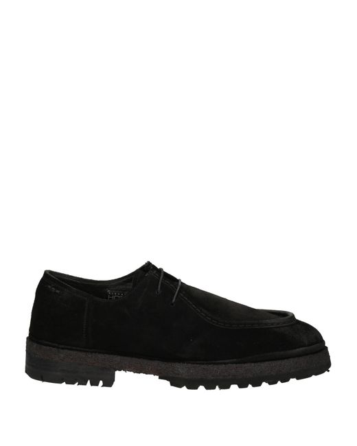 Alexander Hotto Black Lace-Up Shoes Leather for men