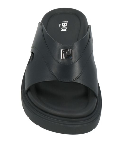 Fendi Gray Sandals for men