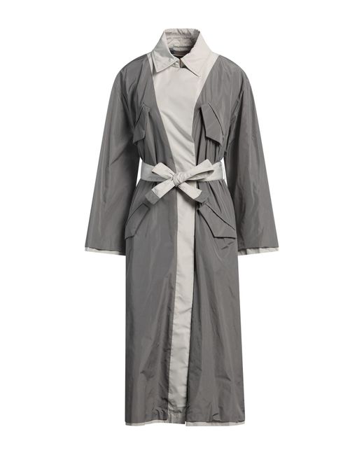 Giorgio Armani Gray Overcoat & Trench Coat