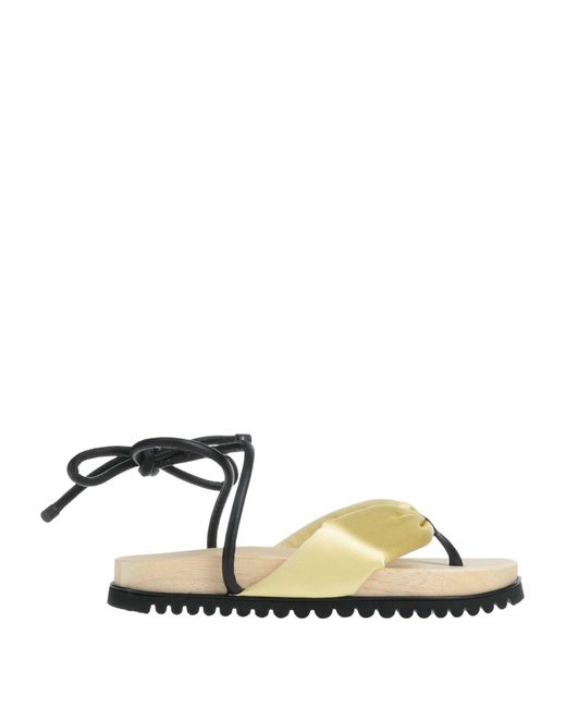 Stephen Venezia Yellow Thong Sandal