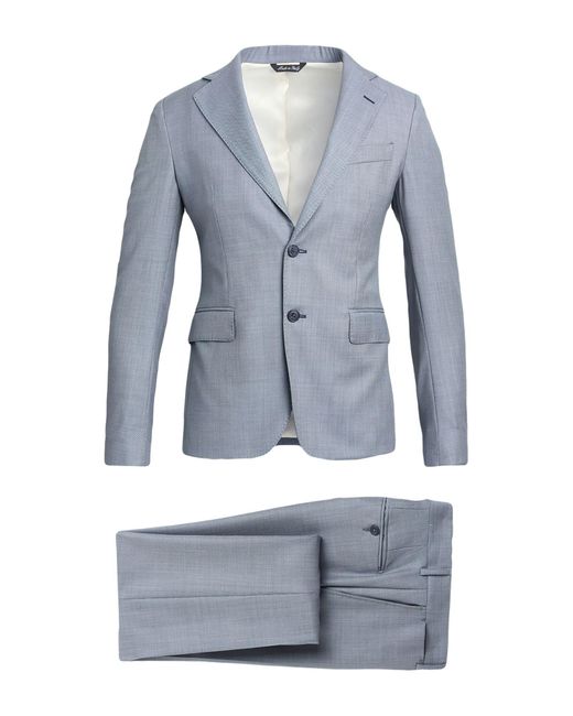 Brian Dales Blue Suit Wool for men