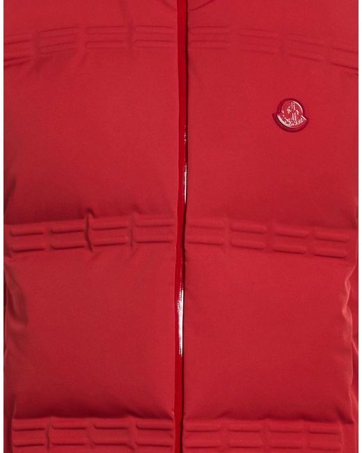 Moncler Red Vest Polyamide, Elastane for men