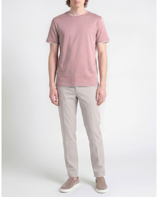 Eleventy Pink Mauve T-Shirt Cotton for men