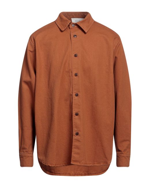 American Vintage Brown Denim Shirt for men