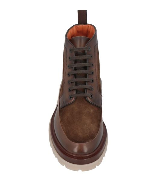 Santoni Brown Ankle Boots for men