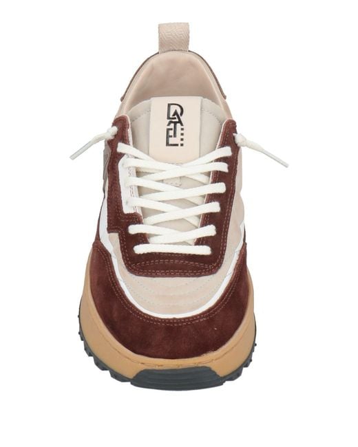 Date Brown Sneakers Leather for men