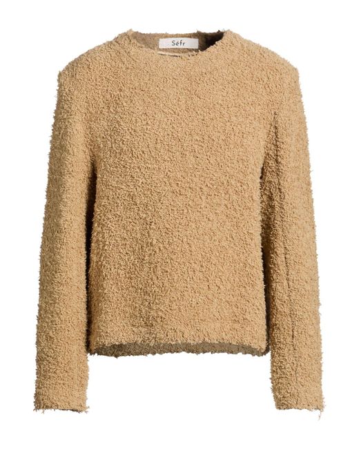 Séfr Natural Camel Sweater Virgin Wool, Polyamide, Elastane for men