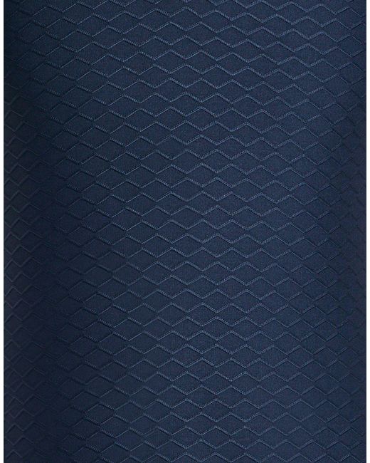 EA7 Blue Midnight Polo Shirt Polyester, Elastane for men
