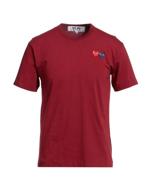 COMME DES GARÇONS PLAY Red T-shirt for men
