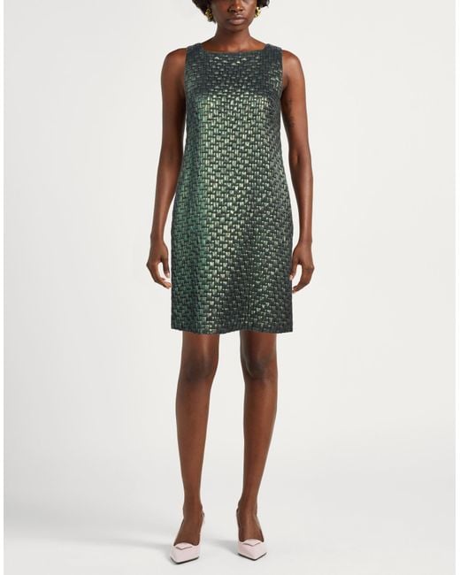 Hanita Green Mini Dress Polyester, Acrylic, Nylon
