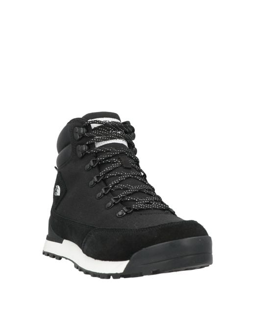 The North Face Black Ankle Boots Leather, Textile Fibers for men