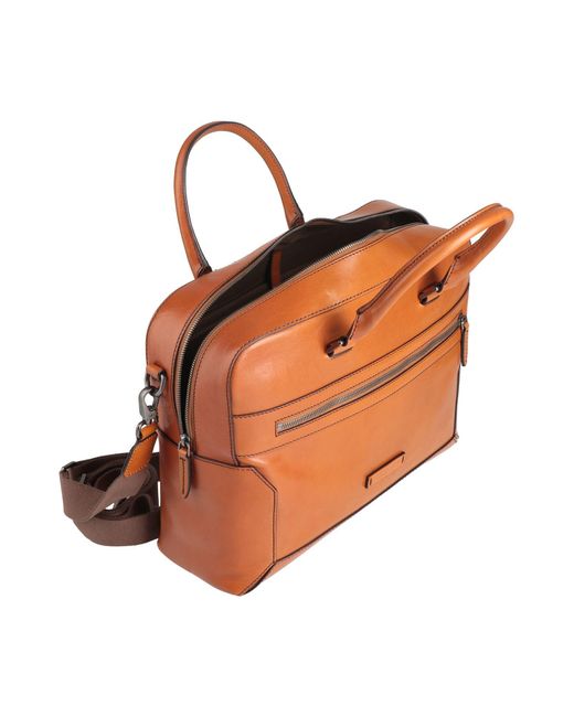 The Bridge Orange Handbag Leather for men