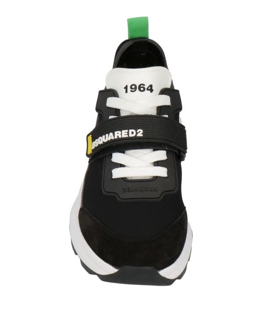 DSquared² Black Sneakers Leather for men
