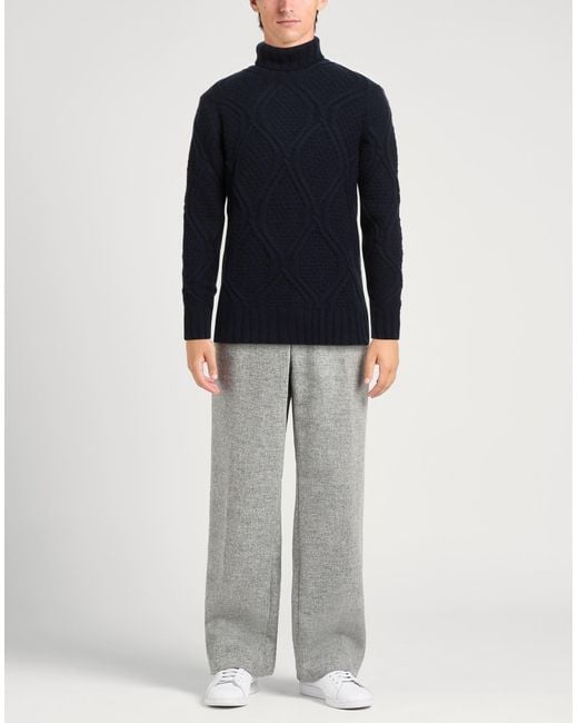 Paoloni Blue Turtleneck for men
