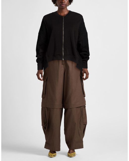 8pm Black Sweatshirt Cotton, Elastane