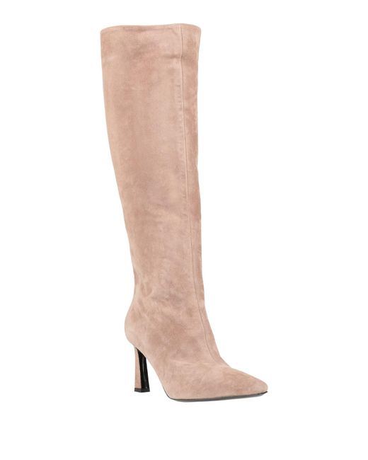 Pollini White Boot Leather