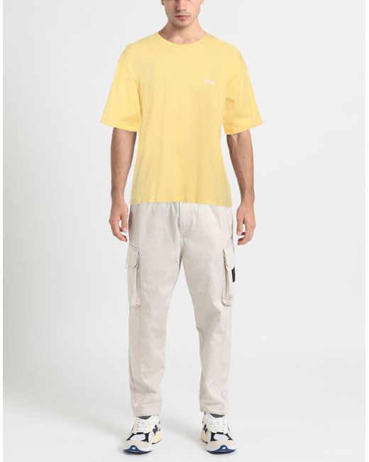 A.P.C. Yellow T-shirt for men