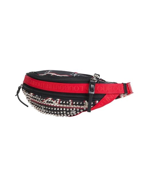 Christian Louboutin Red Belt Bag Nylon, Rubber for men