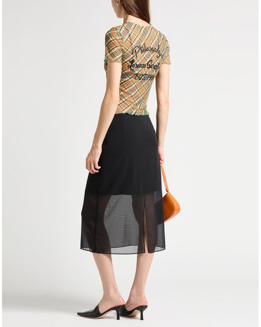Vince Black Midi Skirt