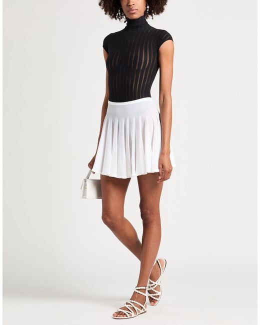 Alaïa White Mini Skirt