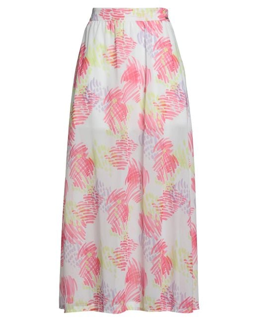 ARMANI EXCHANGE Pink Midi Skirt Polyester