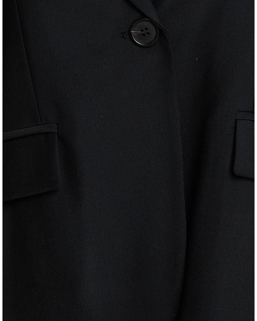 MEIMEIJ Black Blazer Wool, Polyester, Elastane, Acetate