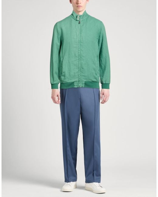 120% Lino Green Jacket Linen for men