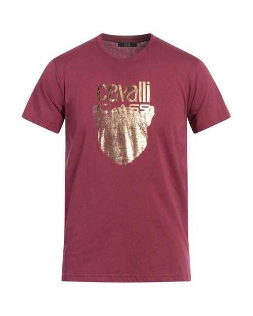 Class Roberto Cavalli Pink T-shirt for men