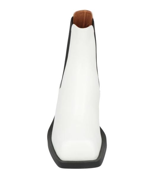 Marni White Ankle Boots