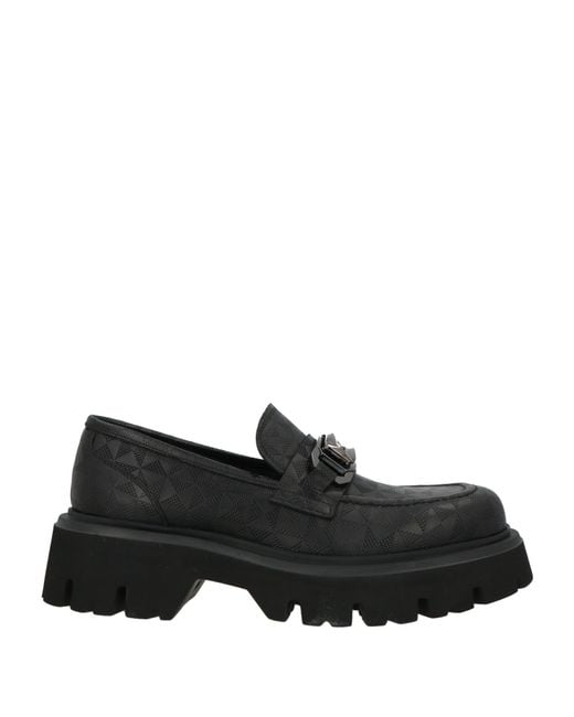 Giovanni Conti Black Loafers Calfskin for men