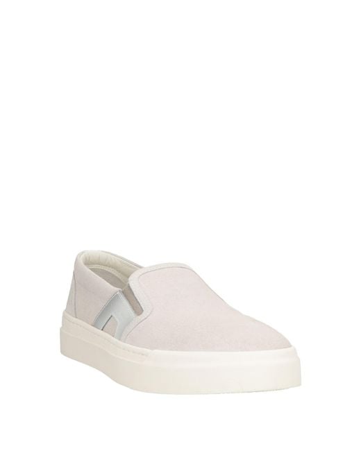 Santoni White Light Sneakers Leather for men