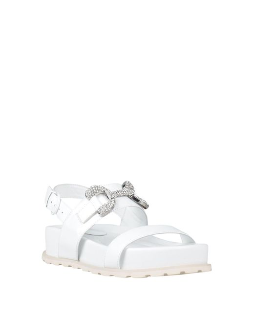 Jeannot White Sandals