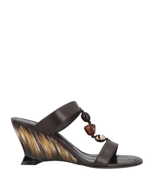 Ferragamo Brown Sandale