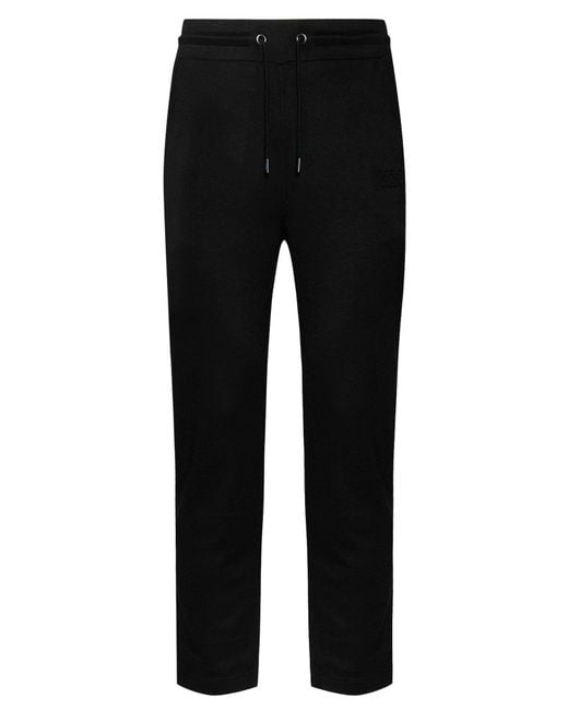 Kiton Black Knt Pants Viscose, Elastane for men