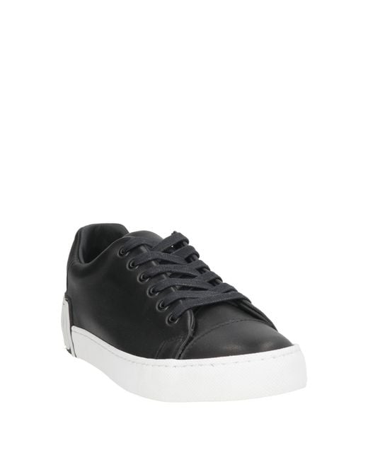 Moschino Black Sneakers Calfskin